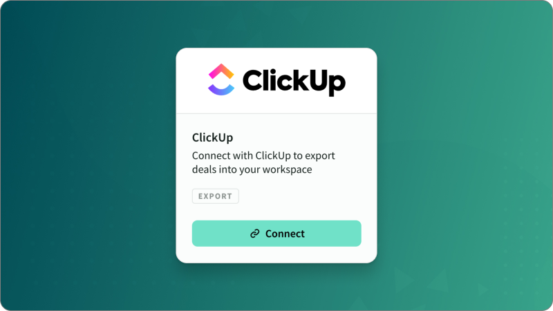 Export to ClickUp