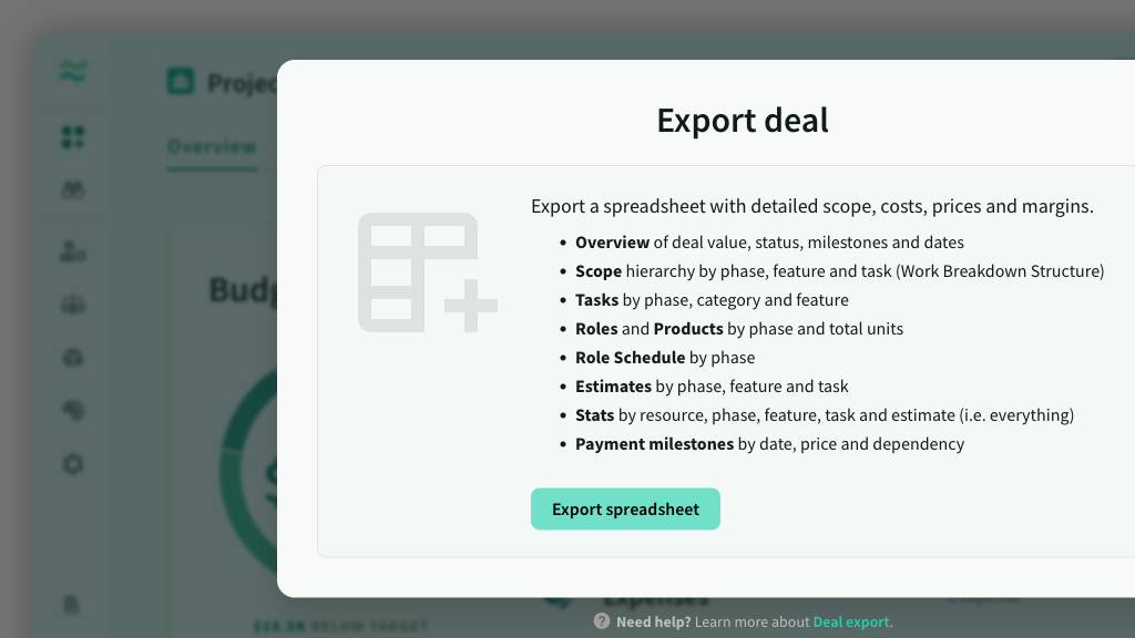 Deal exports
