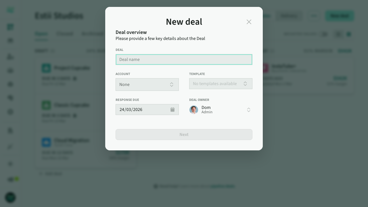 Building a deal