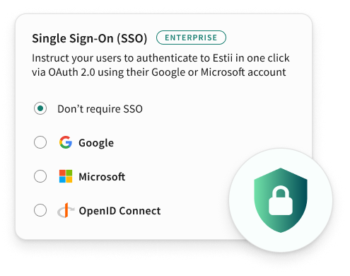 Enterprise single sign-on (SSO)